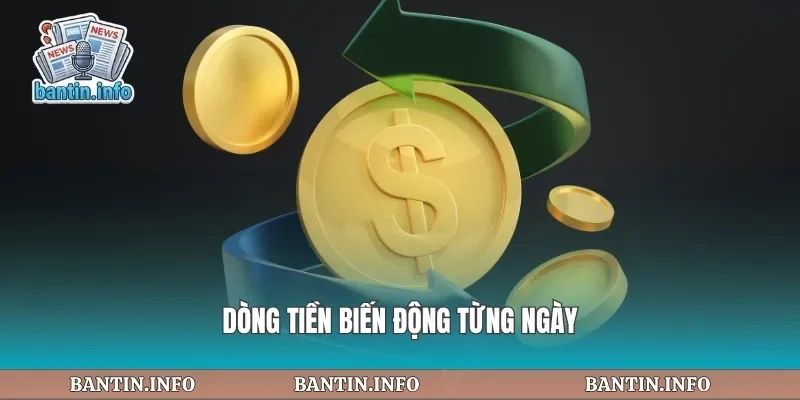 Dòng tiền biến động từng ngày